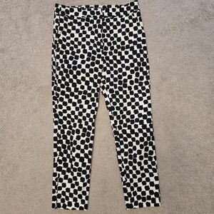 Tina Turk Black & White Patterned Stretch Pants